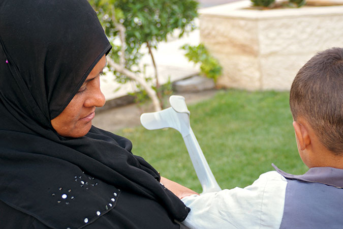 Disabled Gaza woman about starting over after domestic violence